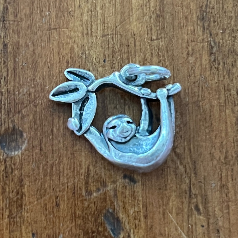 Adorable cheeky happy sloth charm by James Avery
